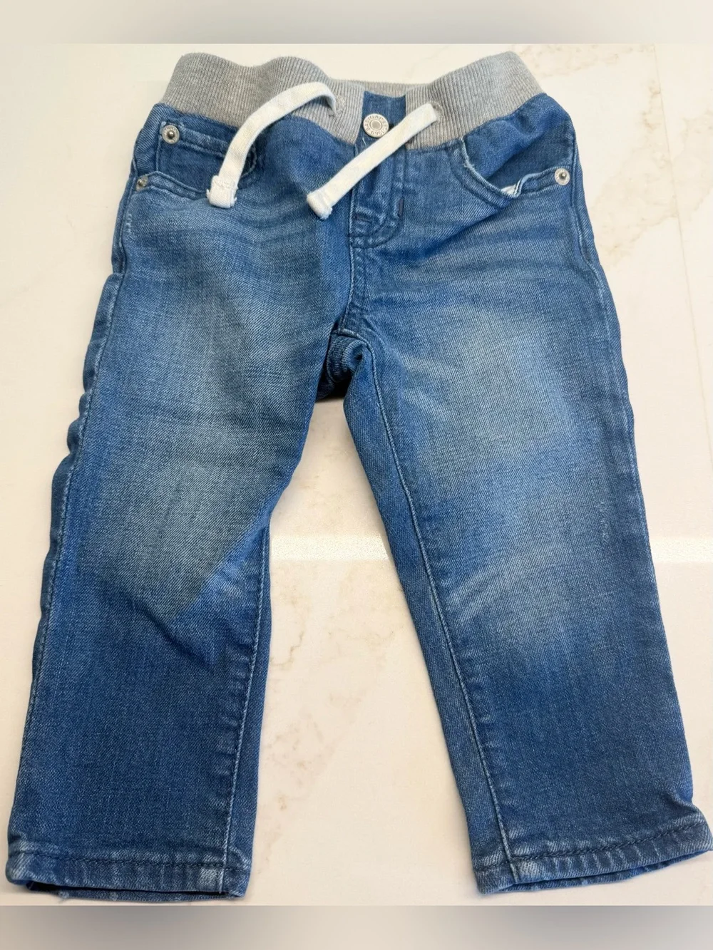 Baby Gap 12-18M Boys Jeans Bundle 3 Denim Pants Pull-On & Snap Waist